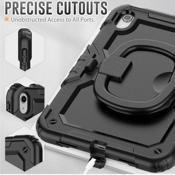 Case for iPad 10.9 inch 2022(10th Gen), Heavy Duty Rugged Silicone Full Body - Picture 7 of 7